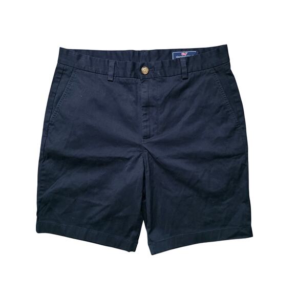 Vineyard Vines Flat Front Stretch Chino Shorts Men’s 32 Navy Style 1H0462 - Picture 1 of 8